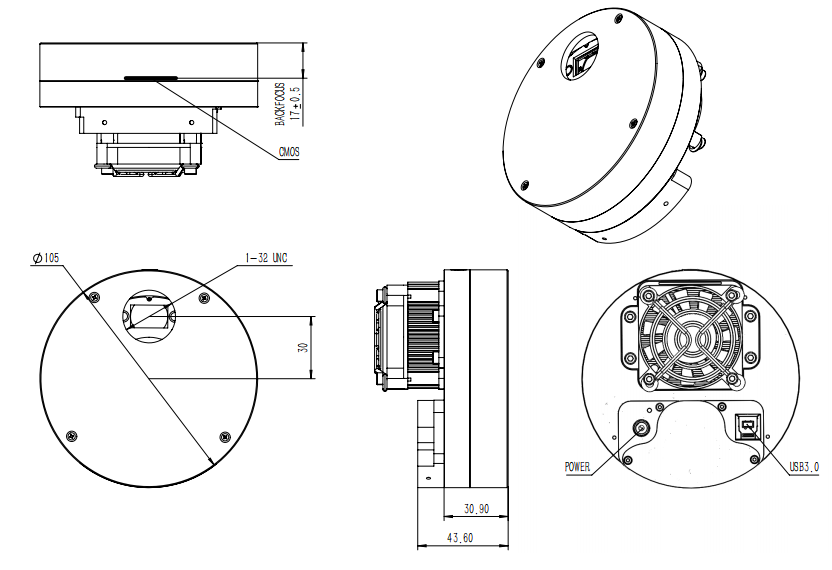 QHY miniCAM8 Photometric Camera Combo